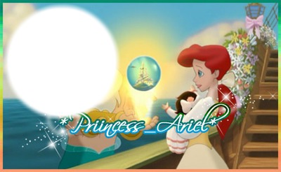 princesa ariel Photo frame effect