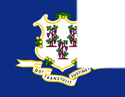 Connecticut flag Фотомонтаж