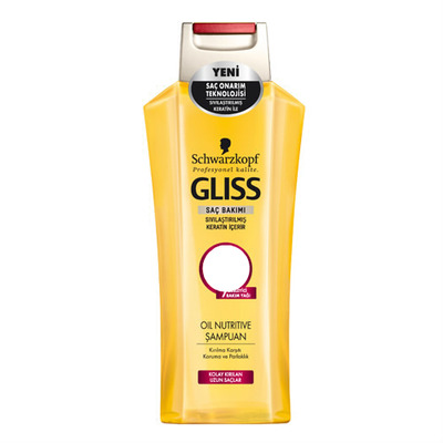 Gliss Oil Nutritive Shampoo Montaje fotografico