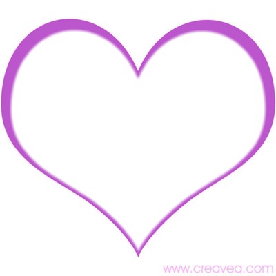 Coeur violet Montage photo