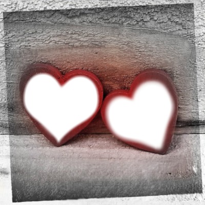 TWO HEARTS Photo frame effect