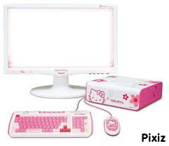 notebook hello kitty Photo frame effect
