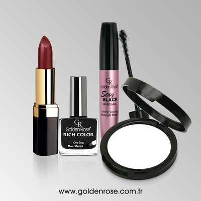Golden Rose Make-up Fotomontáž