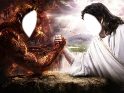 Diable et dieu Fotomontáž