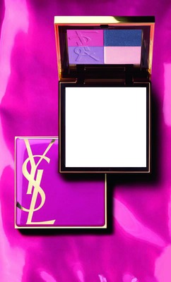 yves saint laurent eyeshadow purple and pink Photo frame effect
