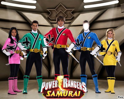 power rangers samurai blue Fotomontaż