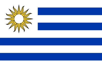 bandera de uruguay Montaje fotografico