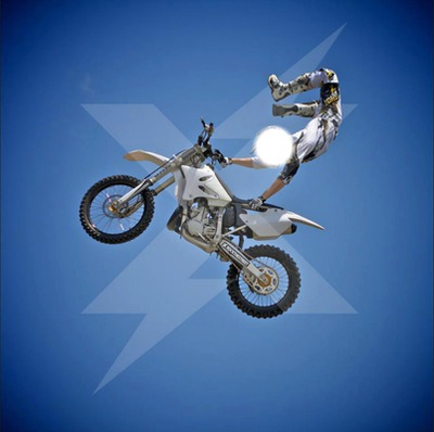 motocross Fotomontaža