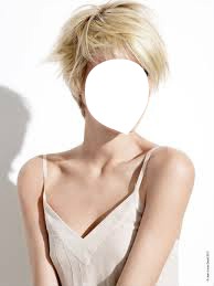 femme coiffure blonde Fotomontažas