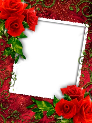 Cc rosas rojas Photo frame effect