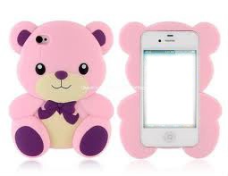 Iphone de ursinho rosa Montaje fotografico