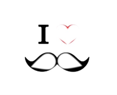 I <3 Moustache ! Fotomontaža