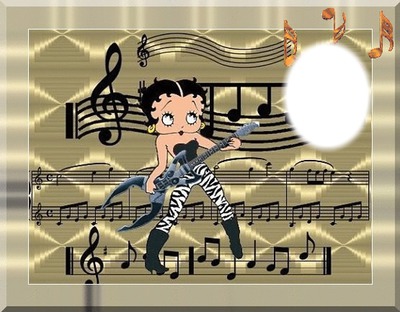 Betty Boop Guitare Montage photo