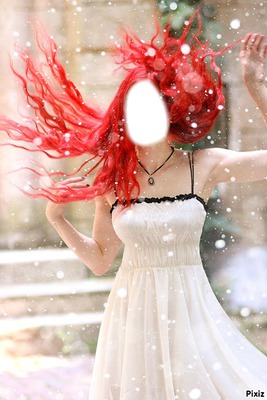 redhead Photo frame effect