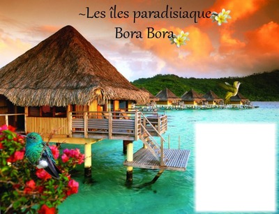 Bora-Bora Photo frame effect