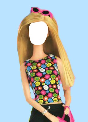 Barbie Beautiful Girl Doll Фотомонтаж
