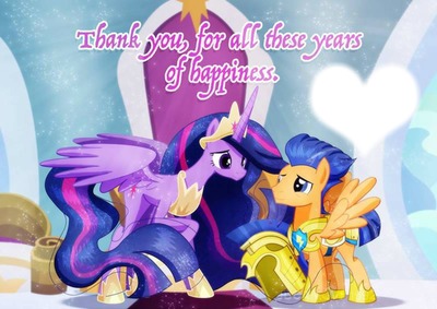 MLP Twilight Sparkle and Flash Sentry Montage photo