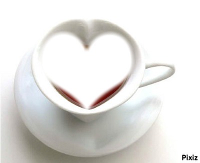 cafe au coeur Fotomontage