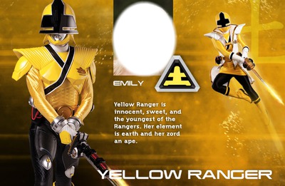 Yellow Samurai Ranger Fotomontasje