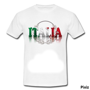 tshirt italie Photo frame effect