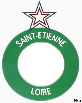 AS ST ETIENNE Photo frame effect