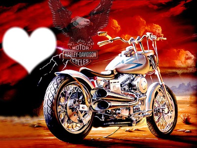 Harley Davidson Photomontage