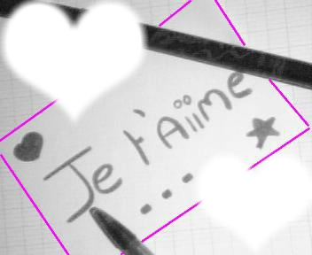 je t'aime Montage photo