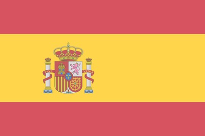 Spain flag フォトモンタージュ
