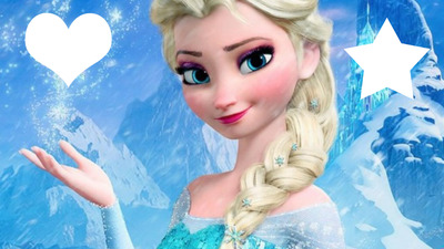 Elsa,Frozen フォトモンタージュ