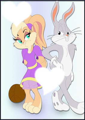 Lola Bunny end Bugs Bunny Love Fotomontáž