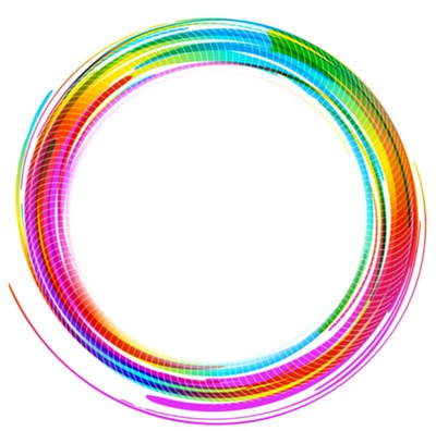 círculo colorido Photo frame effect | Pixiz