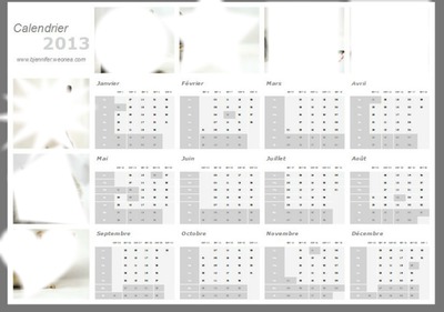 Calendrier 2013 Montage photo