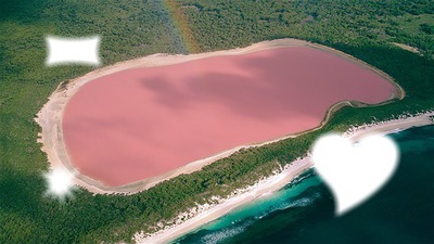 Lac rose Valokuvamontaasi