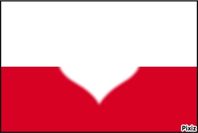 drapeau polonais フォトモンタージュ