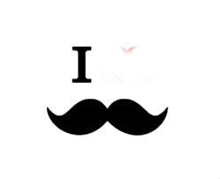 I love moustache Valokuvamontaasi