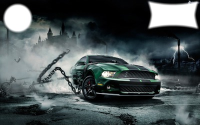 ford mustang Photomontage