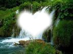 coeur de Waterfall Фотомонтаж