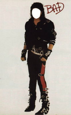 Michael Jackson bad Fotomontaggio