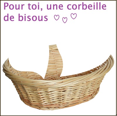 corbeille bisous Fotomontage