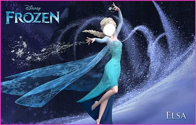 Frozen cara da Elsa Fotomontažas