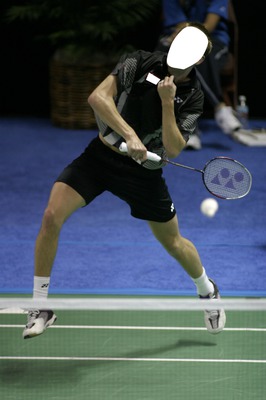 joueur de badminton Montaje fotografico