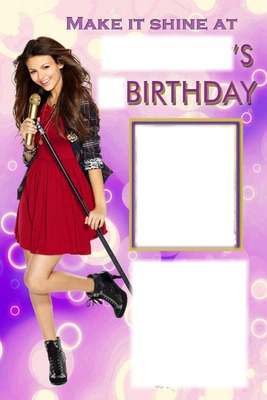 victorious invertation Photo frame effect
