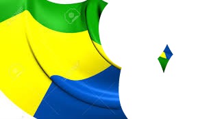 drapeau gabonais Fotomontáž