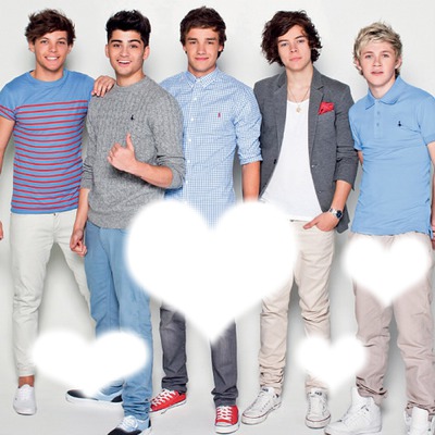 One Direction Coeur Fotomontažas
