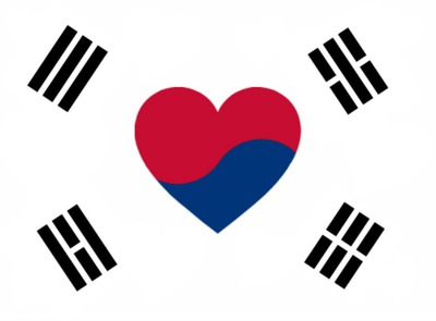 South Korean Flag Photo frame effect