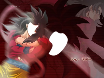 Goku ssj4 Fotomontaggio