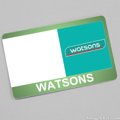 Watsons Kart Fotomontage