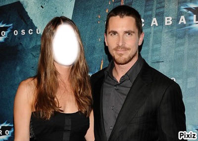 Christian Bale Photo frame effect