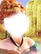 Face of Anna from Frozen Montage photo
