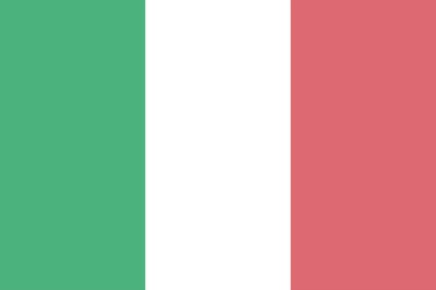 Italy flag フォトモンタージュ
